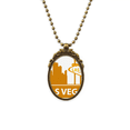 thumbnail image 1 of welcome to las vegas nevada ameantique necklace vintage bead pendant keychain, 1 of 3