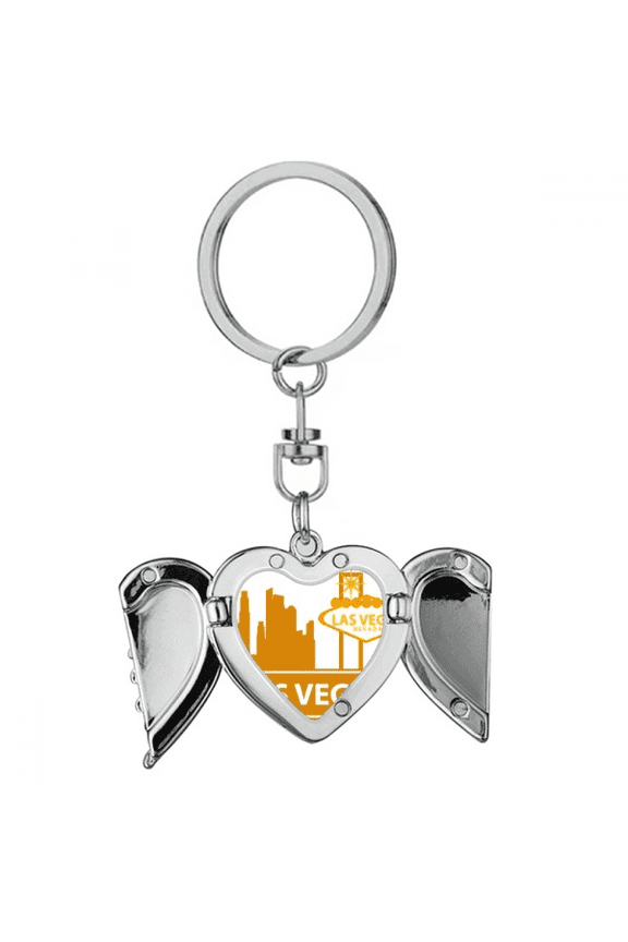 welcome to las vegas nevada ameheart angel wing key chain holder