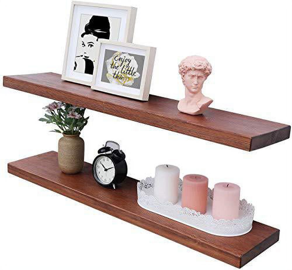 Floating Shelves, Antique Wall Shelves Set Of 2, Length 42cm