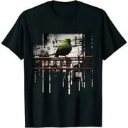 wellcoda Pigeon Bird Mens V-Neck T-Shirt, Urbanistic Graphic Print Tee