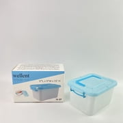 wellent Plastic storage containers for domestic use,Clear Plastic Storage Bins with Lids Stackable Storage Bins