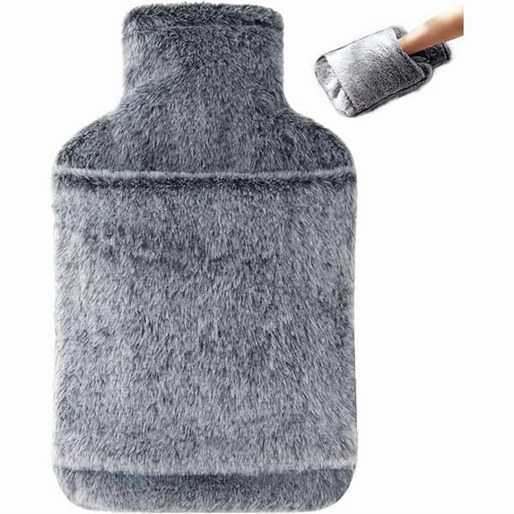 Cashmere Hot Water Bottle, Black
