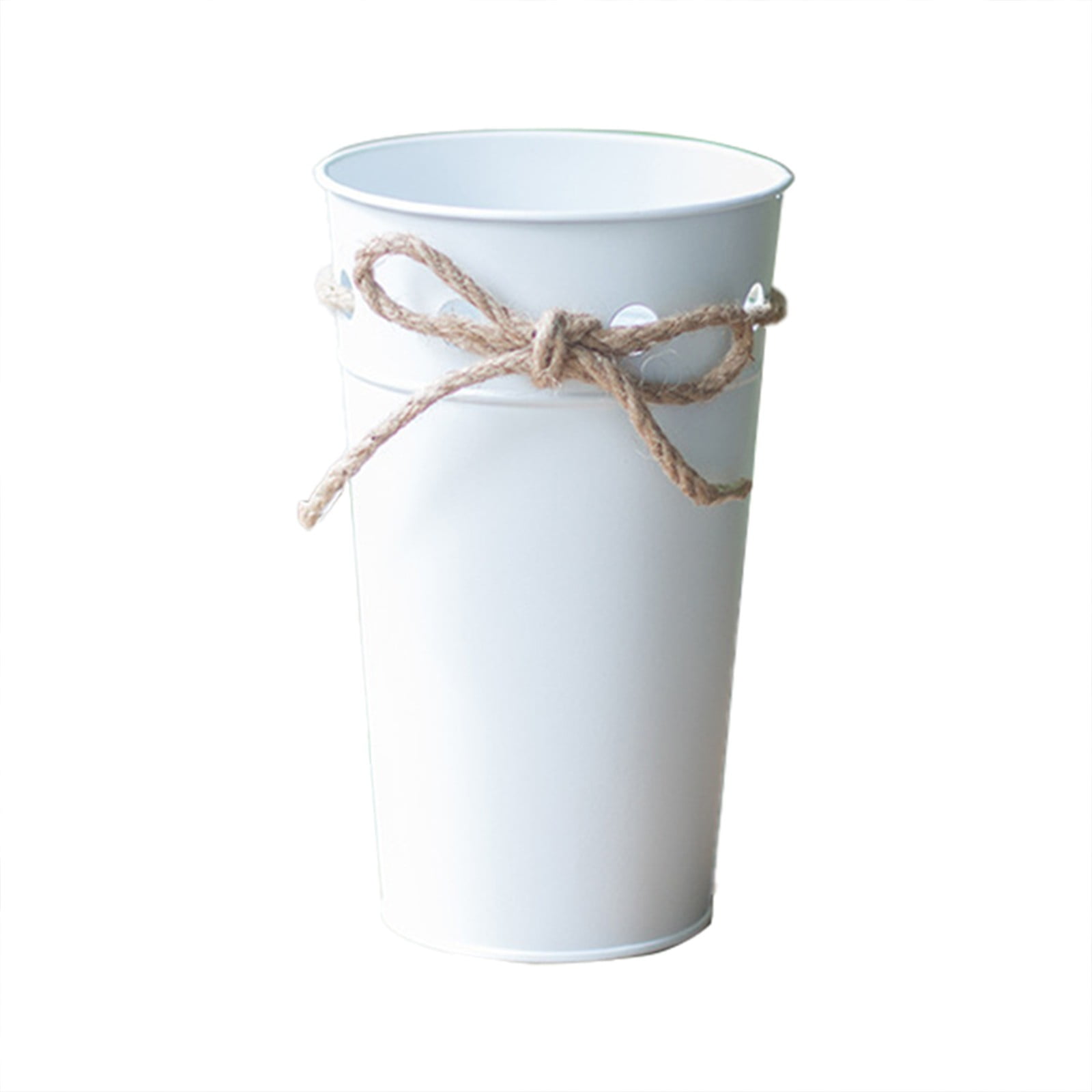 wendunide Flower Pots Vintage Metal Iron Keg Flower Pot Hanging Balcony