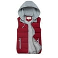 thumbnail image 1 of wendunide coats for women 10 Colors Fashion Women Autumn Winter Warm Coat Vest Wadded Jacket Womens Fleece Jackets Wine XXL, 1 of 8