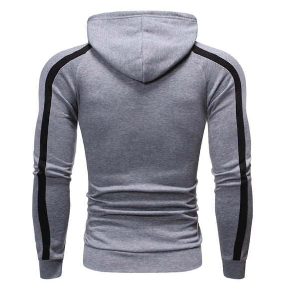 wendunide hoodies for men men's autumn and winter top shirt casual long sleeved sports hooded top blouse warm soft winter casual sweatshirt mens dress shirts gray xl