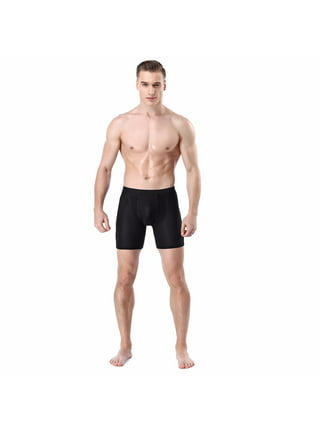 Topumt Gents Trunks Male Mens Ice Silk Boxer Briefs Pants Shorts Bulge  Pouch Underwear 