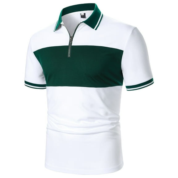 wendunide polo shirts for men Men'S Regular Fit Shirt Preppy Clothes Shirts For Men Work Shirts For Men Shirts For Men Mens Polo Shirts Green XL