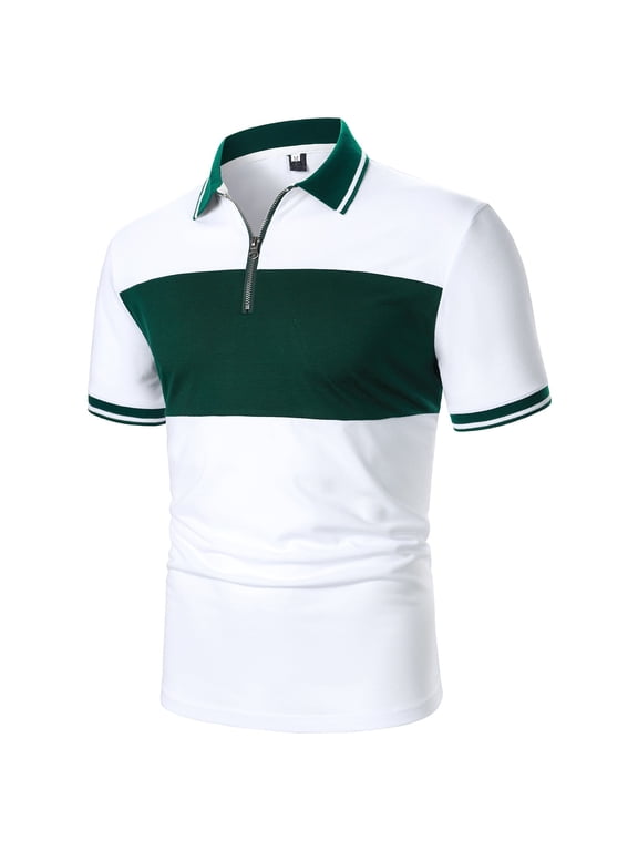 polo shirts for men Men'S Regular Fit Shirt Preppy Clothes Shirts For Men Work Shirts For Men Shirts For Men Mens Polo Shirts Green XL