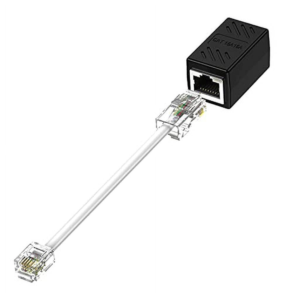 wenting RJ45 Female to RJ11 Male Adapter, to Phone Line RJ45