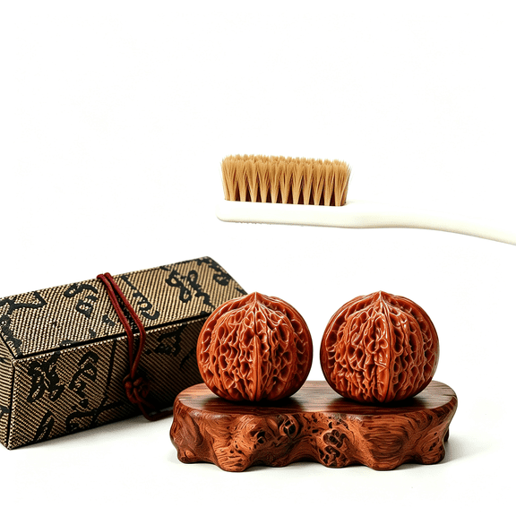 wenwan walnuts, natural Chinese walnut fidget, traditional collectible walnut, adult and elderly hand relaxation, stress relief, natural texture, meaningful gift for fathers and collectors.