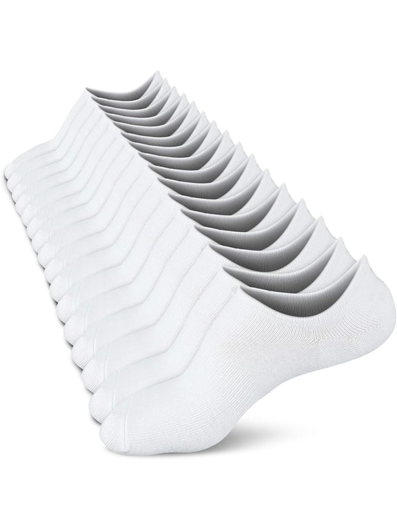wernies No Show Socks Women Low Socks Non Slip Flat Boat Line 4/8 Pairs