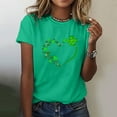 thumbnail image 1 of weskinke Grass Patten For Womens Fashion Casual Short Sleeved Tee Shirt Tops, 1 of 4