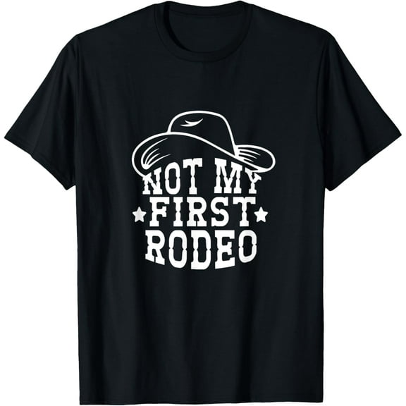 western cowboy t-shirt for women funny not my first rodeo T-Shirt