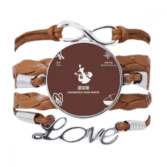 wet garbage vegetable treated garbage sort bracelet love chain ornament wristband