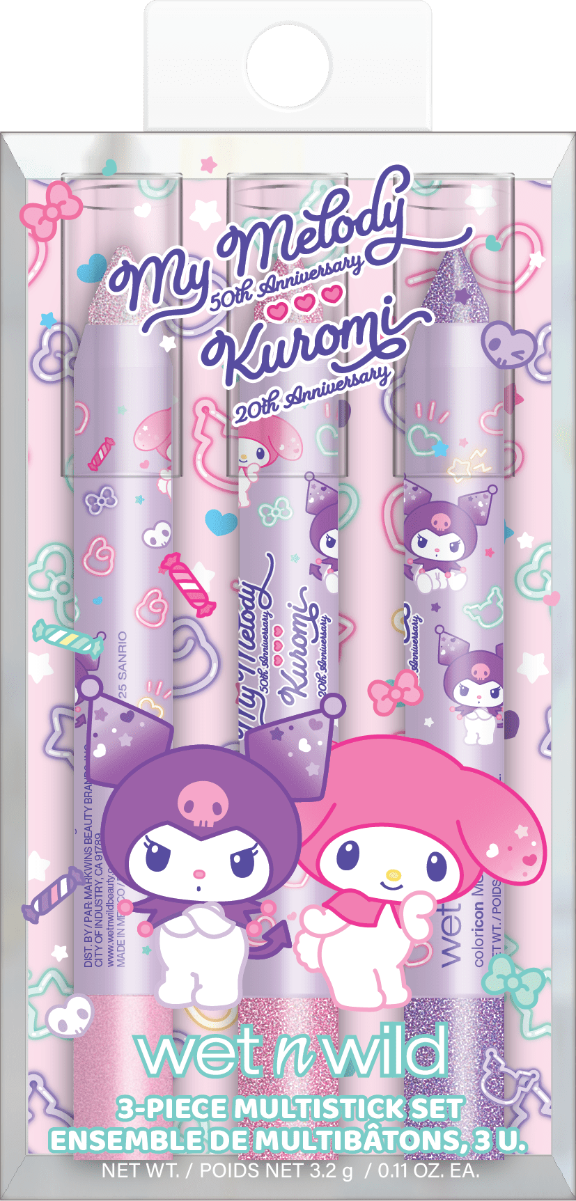 wet n wild x My Melody & Kuromi 3-Piece Multistick Set - Walmart.com