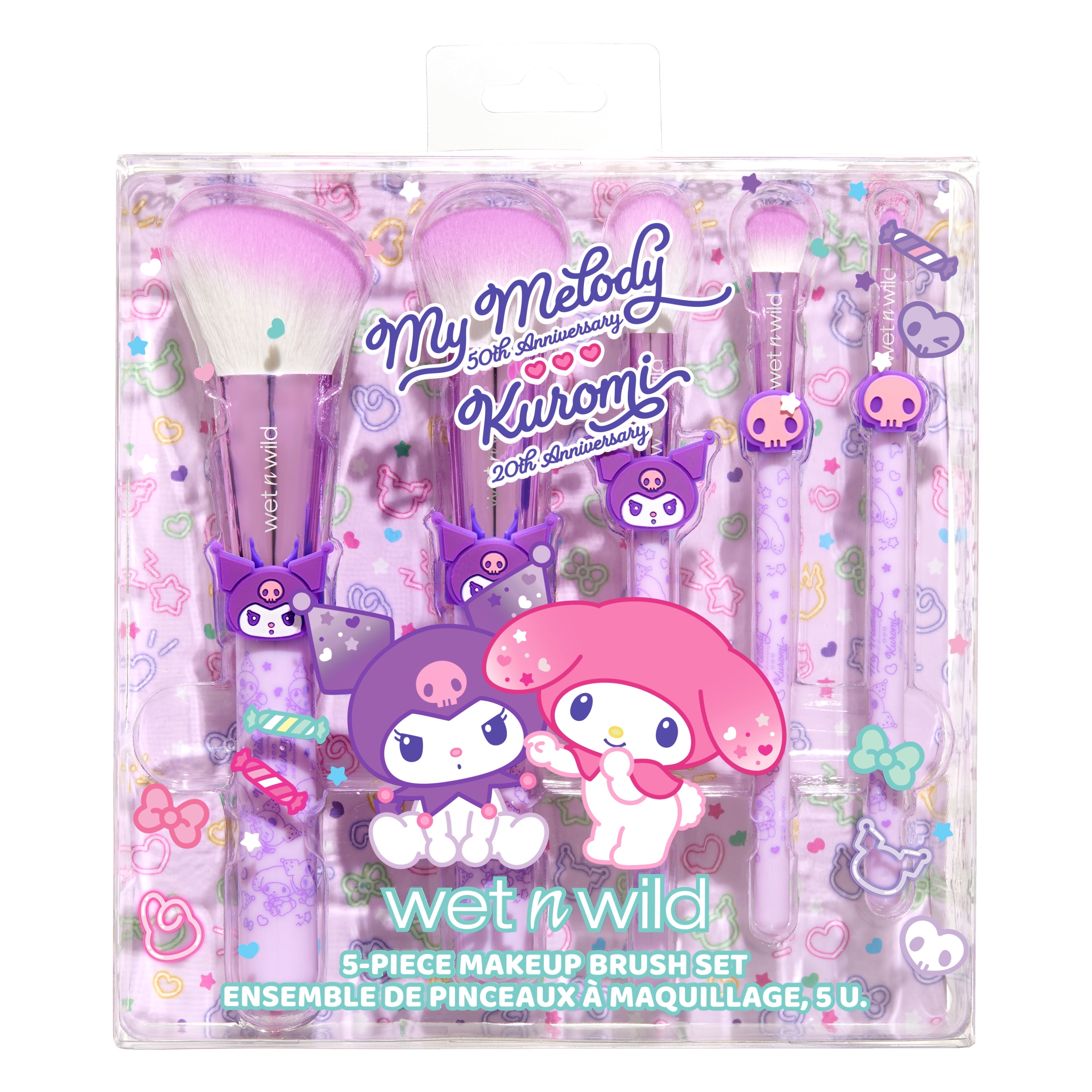 Wet n Wild x My Melody & Kuromi, Anniversary 5-Piece Makeup Brush