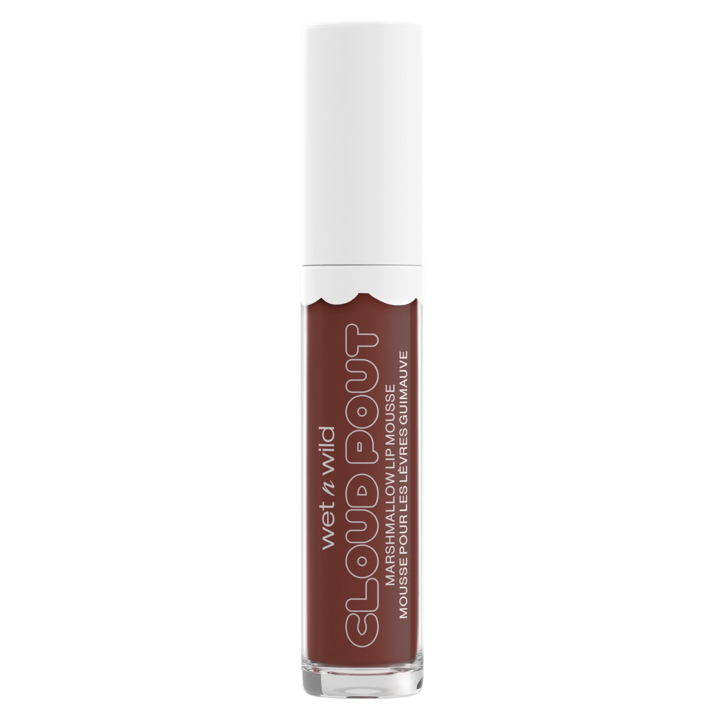 wet n wild Cloud Pout Lightweight Gloss Lipstick with Polybutene, Vitamin E, Love You Smore, Full Size