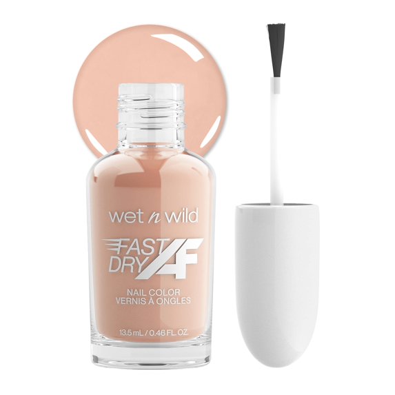 wet n wild Fast Dry AF Nail Polish Color, Peach Southern Belle Quick