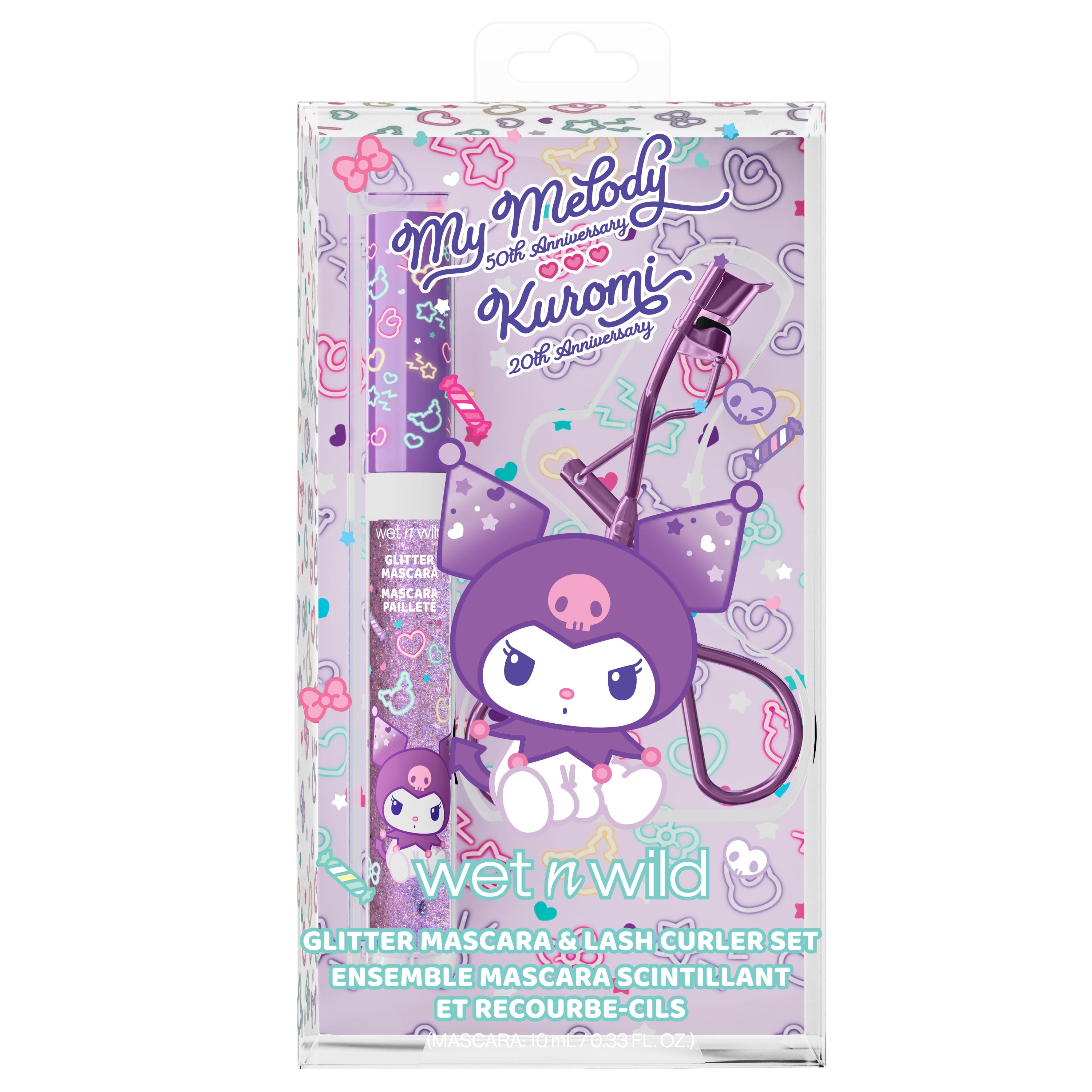 wet n wild x My Melody & Kuromi Glitter Mascara & Lash Curler Set
