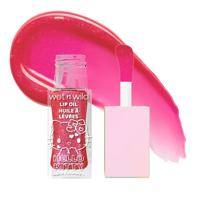 wet n wild Hello Kitty Glitter Lip Oil - Purrfect