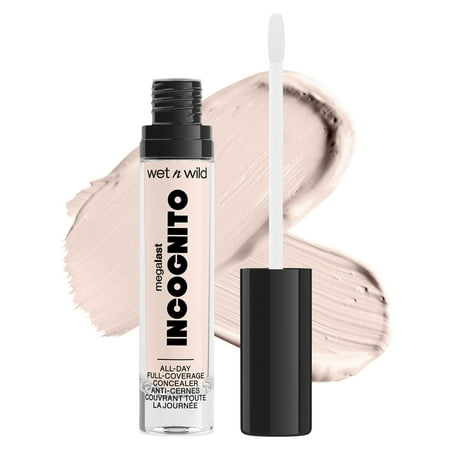 Wet n Wild Mega Last Incognito All-Day Full Coverage Concealer Makeup, Fair Beige