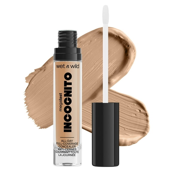 Wet n Wild Mega Last Incognito All-Day Full Coverage Concealer Makeup, Medium Neutral