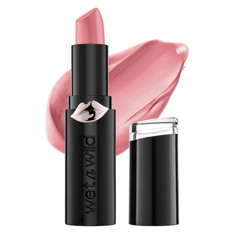 リップ wet n wild, Mega Last Matte Lip Color, Think Pink, Full Coverage