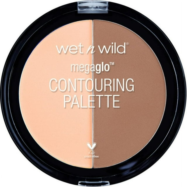 wet n wild MegaGlo Contouring Duo Palette, Highlighting, Dulce De Leche, 0.44 oz