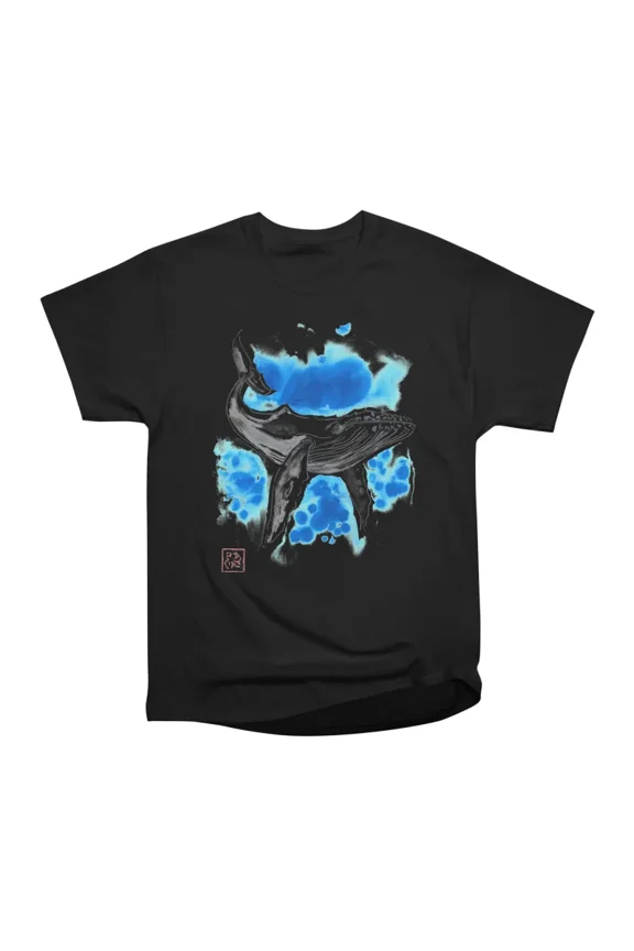 whale turquoise T-Shirt Tee Gift For Him Merch For Her Apparel For Friend