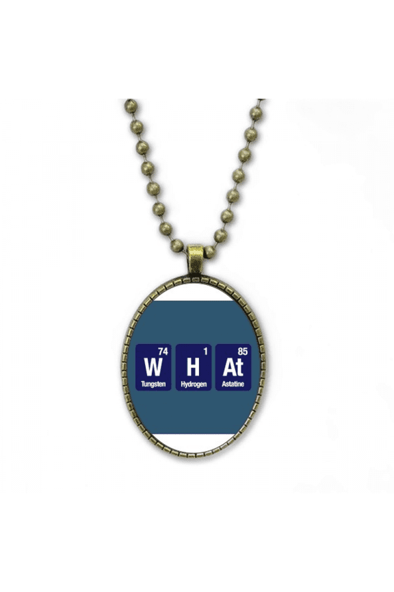 what checal element science necklace vintage chain bead pendant jewelry collection
