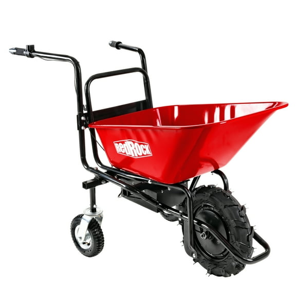 wheelbarrow electric Professional specs - this wheelbarrow uses an electric 24v 500w Brushless motor system, powered by (2)12v 12ah motorized