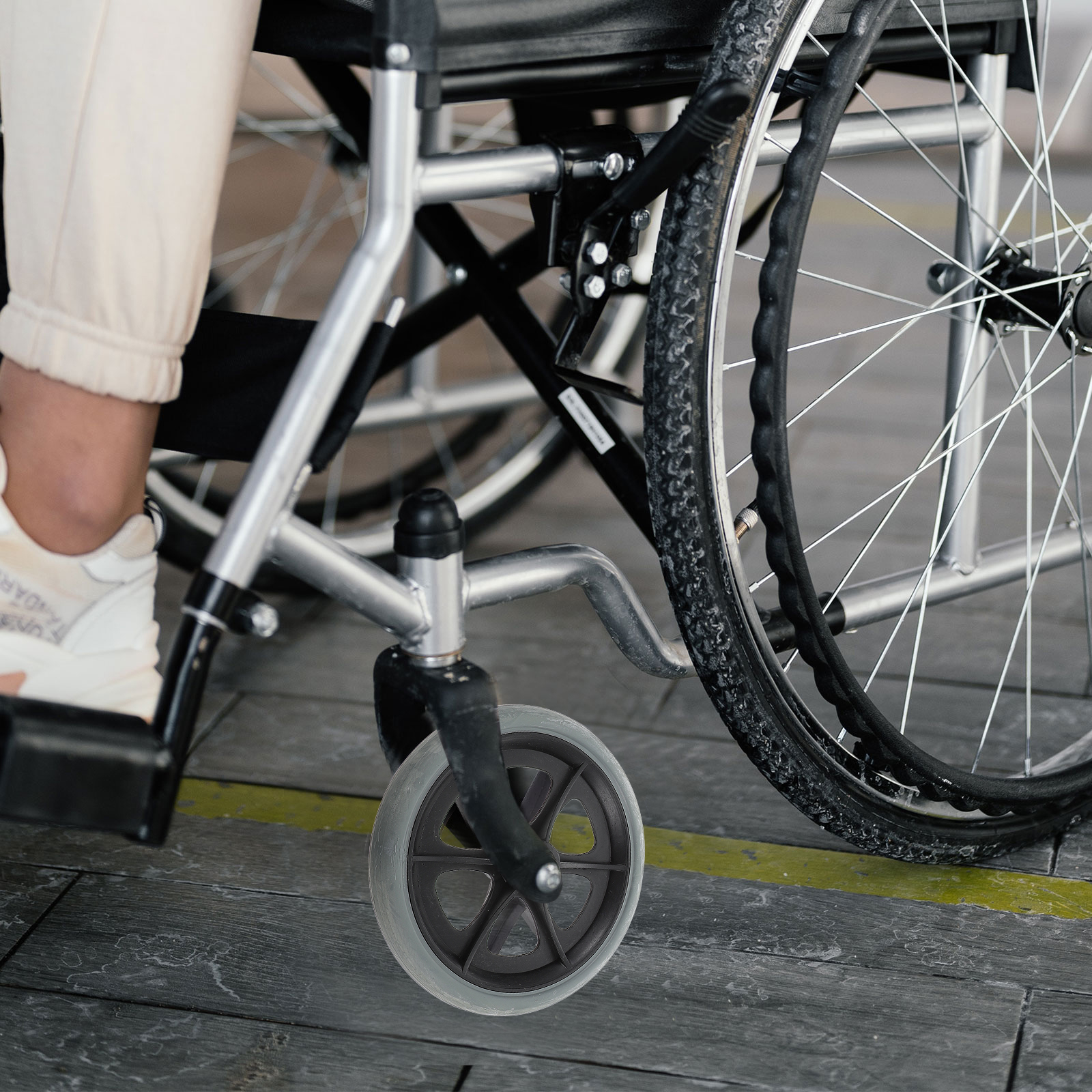 wheelchair wheels 2pcs Wheelchair Wheels Walker Front Wheels Drive