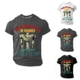 thumbnail image 1 of when God Made Me He Grinned and Said This Will Be Fun Graphic Tees for Men Short Sleeve Crewneck Funny Saying T Shirts, 1 of 3