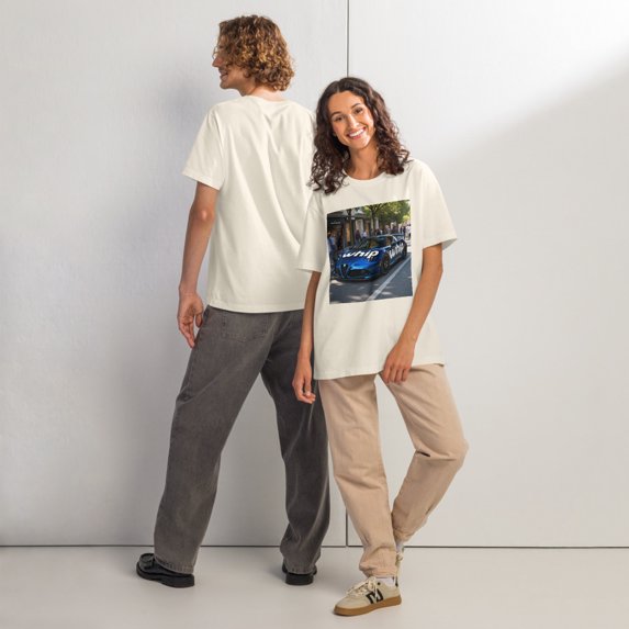 whip t-shirt  (Vintage White, M)