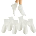thumbnail image 1 of Livease 6 Pairs White Ankle Socks Women, Cute Ruffle Sock for Girl Women, Crew Frilly Sock, 1 of 7