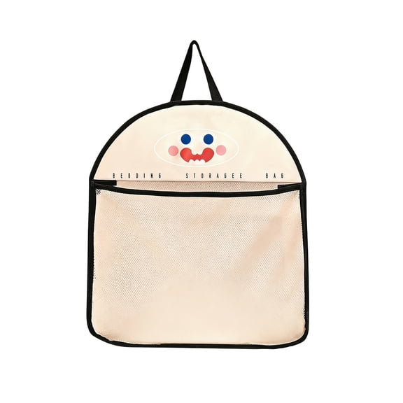 white Clothing Storage Hanging Bag, Mesh Organizer For Door Back Or Wall, Multi-Pocket Garment Bag For Wardrobe, Closet, Dorm, Travel, Size: 17.72X15.75X0.20In, Weight: 0.15Lb