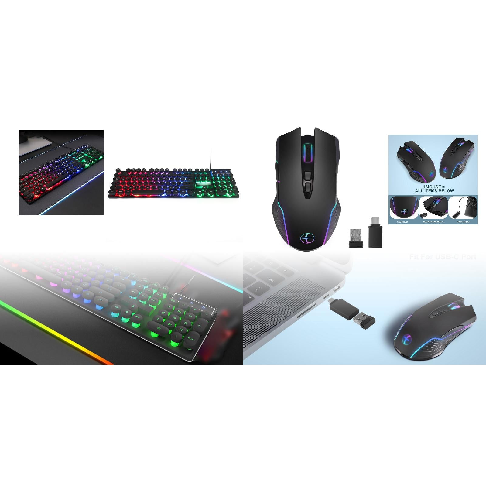 white gaming keyboard Optical Sensor with Advanced Features for Windows