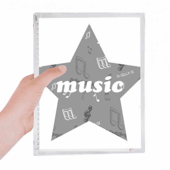 white music solfege notes notebook loose diary refillable journal statiry