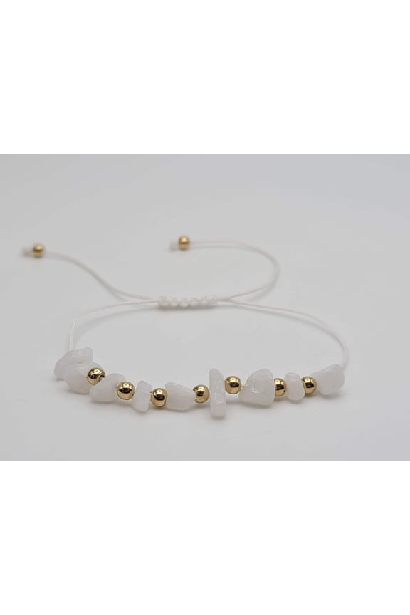 white quartz Bracelet, Natural Angola Rock Crystal, Crystal Healing