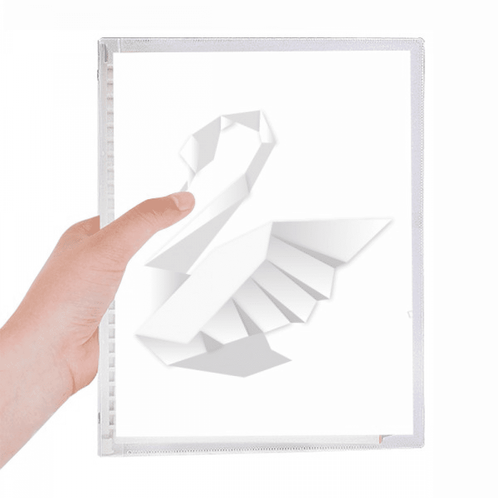 white swan pattern notebook loose diary refillable journal statiry
