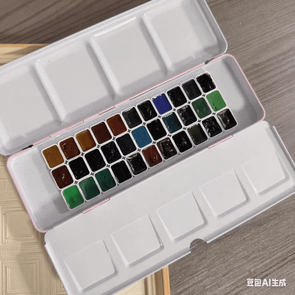 whitenight Granulating colours  of extra-fine artists watercolor  Handicraft Professional 33 Colors 1ml Beginner Watercolor with Color Card