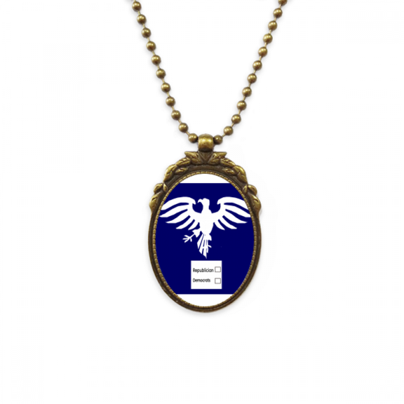 who keep ameusa eagle antique necklace vintage bead pendant keychain