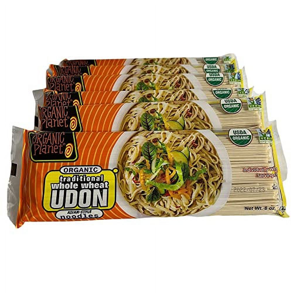 whole wheat udon noodles, dried asian noodles, nongmo, organic, vegan