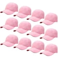 thumbnail image 1 of wholesale 12-pack baseball cap adjustable size plain blank solid color assorted 1, 1 of 5