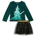 thumbnail image 1 of wicked Elphaba T-Shirt and Tulle Skirt Toddler to Big Kid, 1 of 5