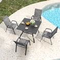 thumbnail image 1 of wide Seat Waterproof Teslin Fabric Chair with Ergonomic Support for Outdoors, 1 of 7
