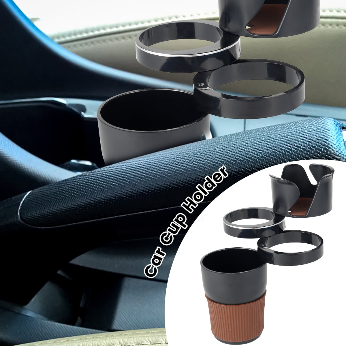 widshovx 4in1 Car Cup Holder,All Purpose Car Cup Holder and Organizer