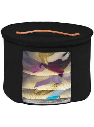 Goklmn Foldable Round Hat Storage Box With Lid,Large Hat Box Travel,  Decorative Closet Organizer For…See more Goklmn Foldable Round Hat Storage  Box