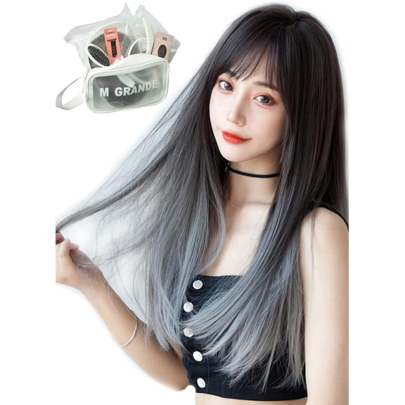 wig premium line 【 active top stylist produce 】 6 items set inner color line women's original wig semi-long small face effect(weavingLCa DY05A)