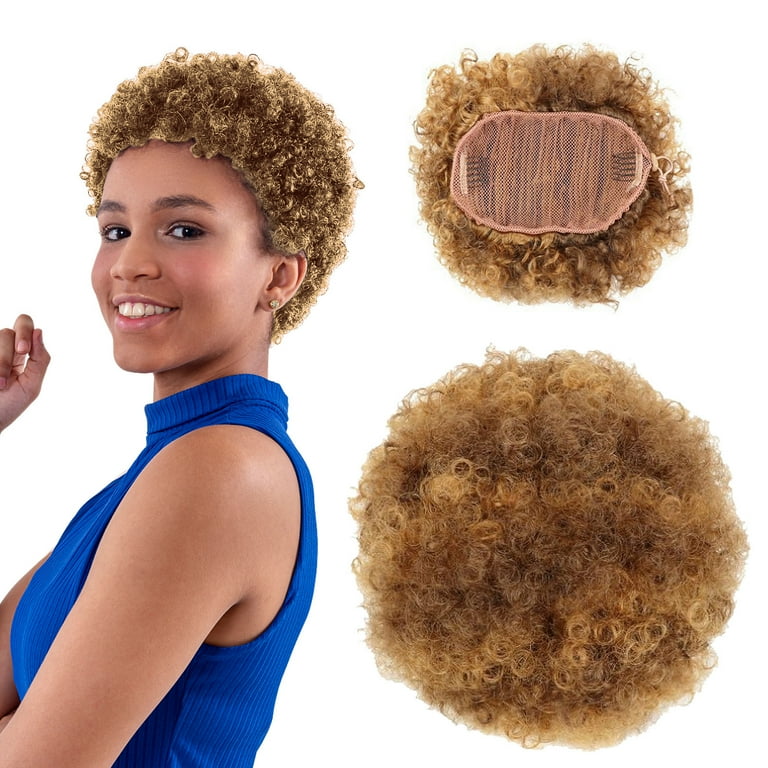wigs human hair African Drawstring Ponytail Premium Synthetic Curly Natural Drawstring Ponytail Brown Walmart